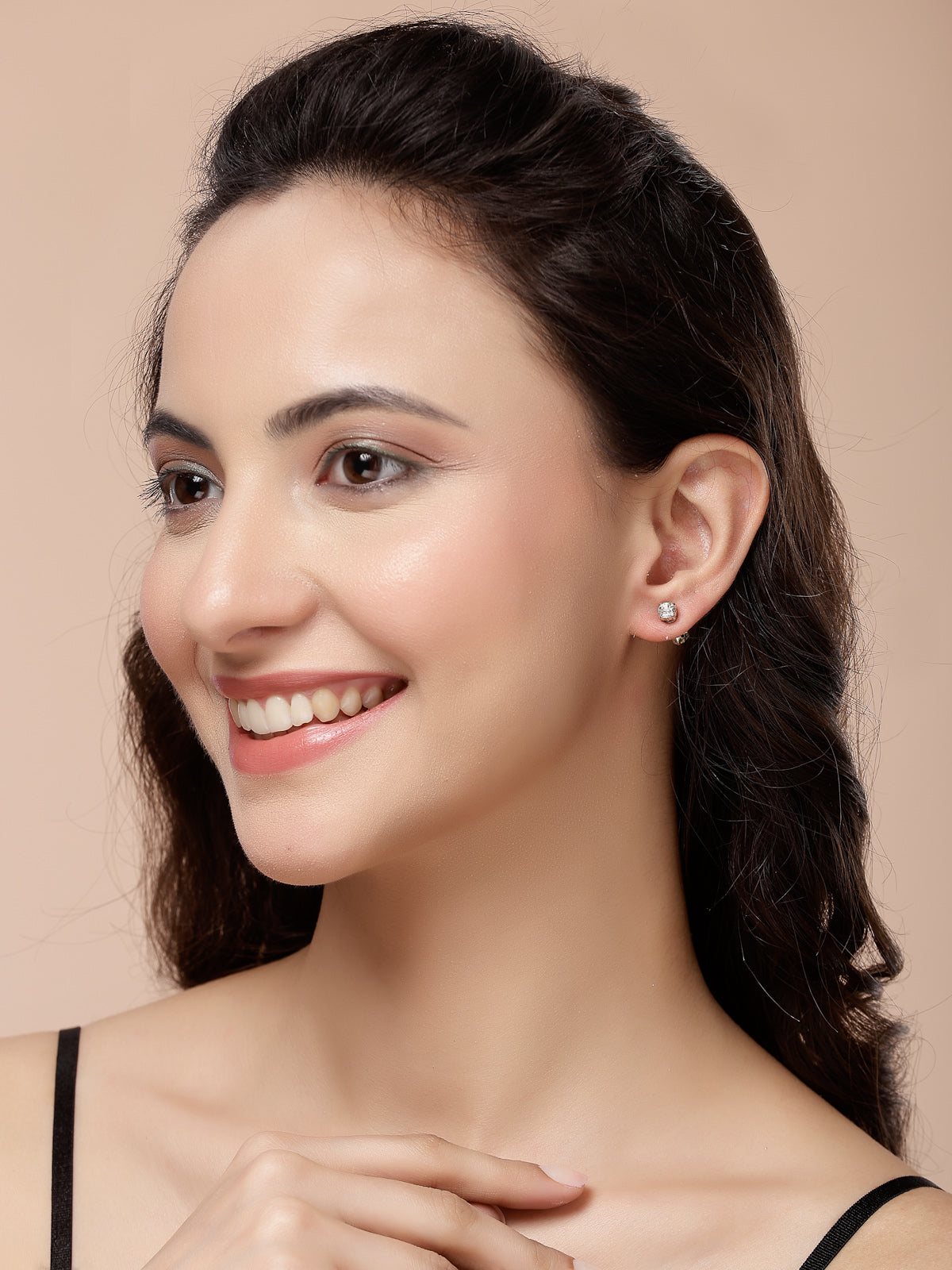 Scintillare By Sukkhi Pretty Latest Stylish Fashionable Gold & Silver Plated with Crystal Stones Studded Studs Combo Earrings For Women & Girls|Pairs of 24|CBE107174