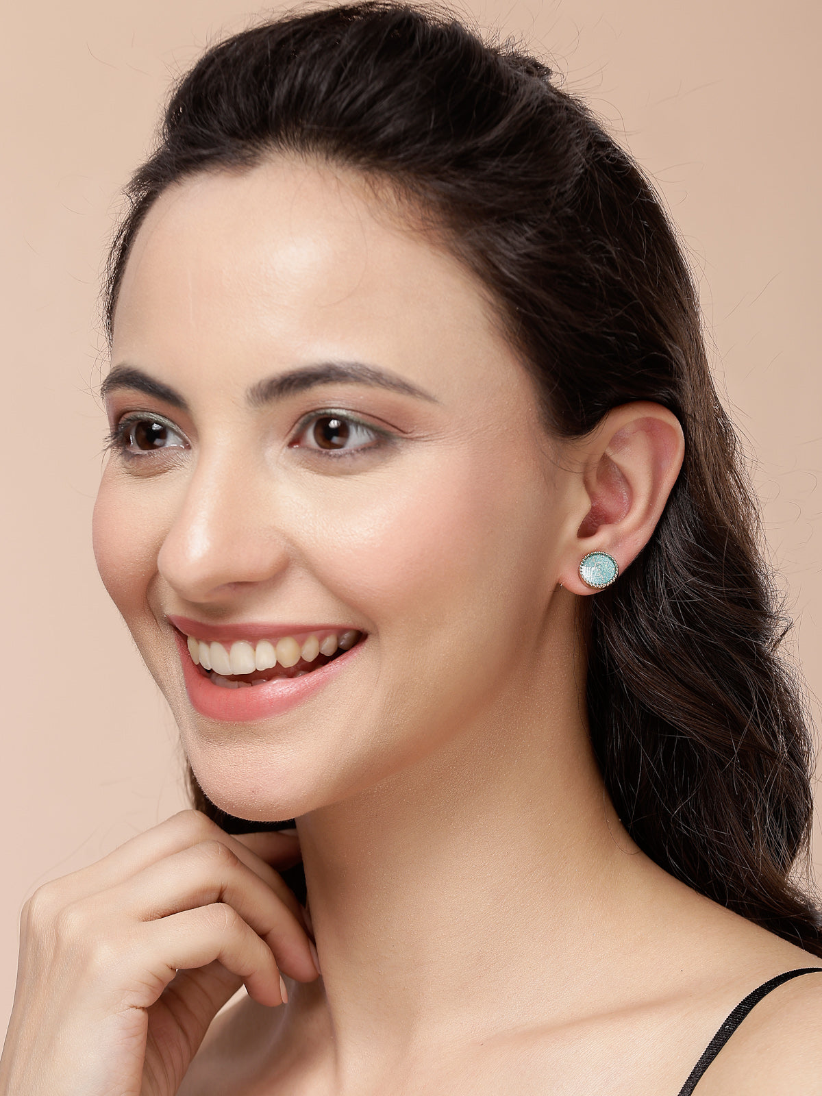 Scintillare By Sukkhi Elegant Latest Stylish Gold Plated Crystal & Pearls Studded Geometric Shaped Studs Combo Earrings for Women & Girls|Pair of 30|CBE107197