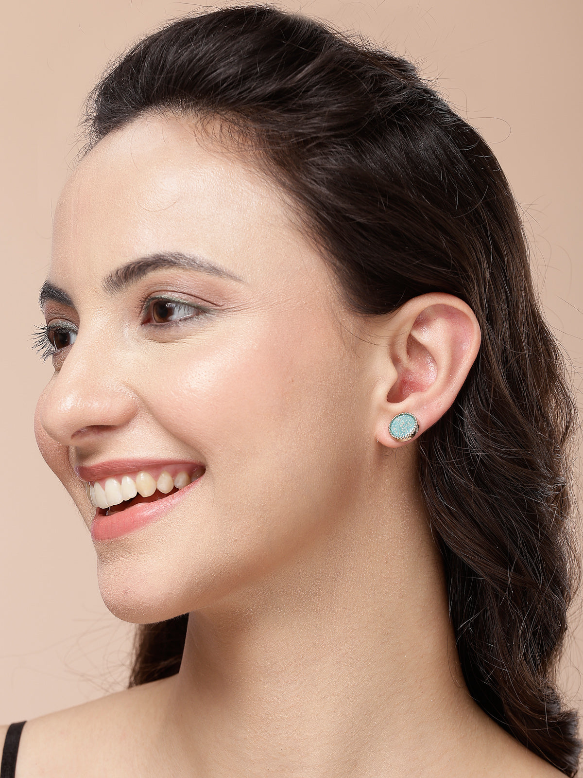 Scintillare By Sukkhi Elegant Latest Stylish Gold Plated Crystal & Pearls Studded Geometric Shaped Studs Combo Earrings for Women & Girls|Pair of 30|CBE107197
