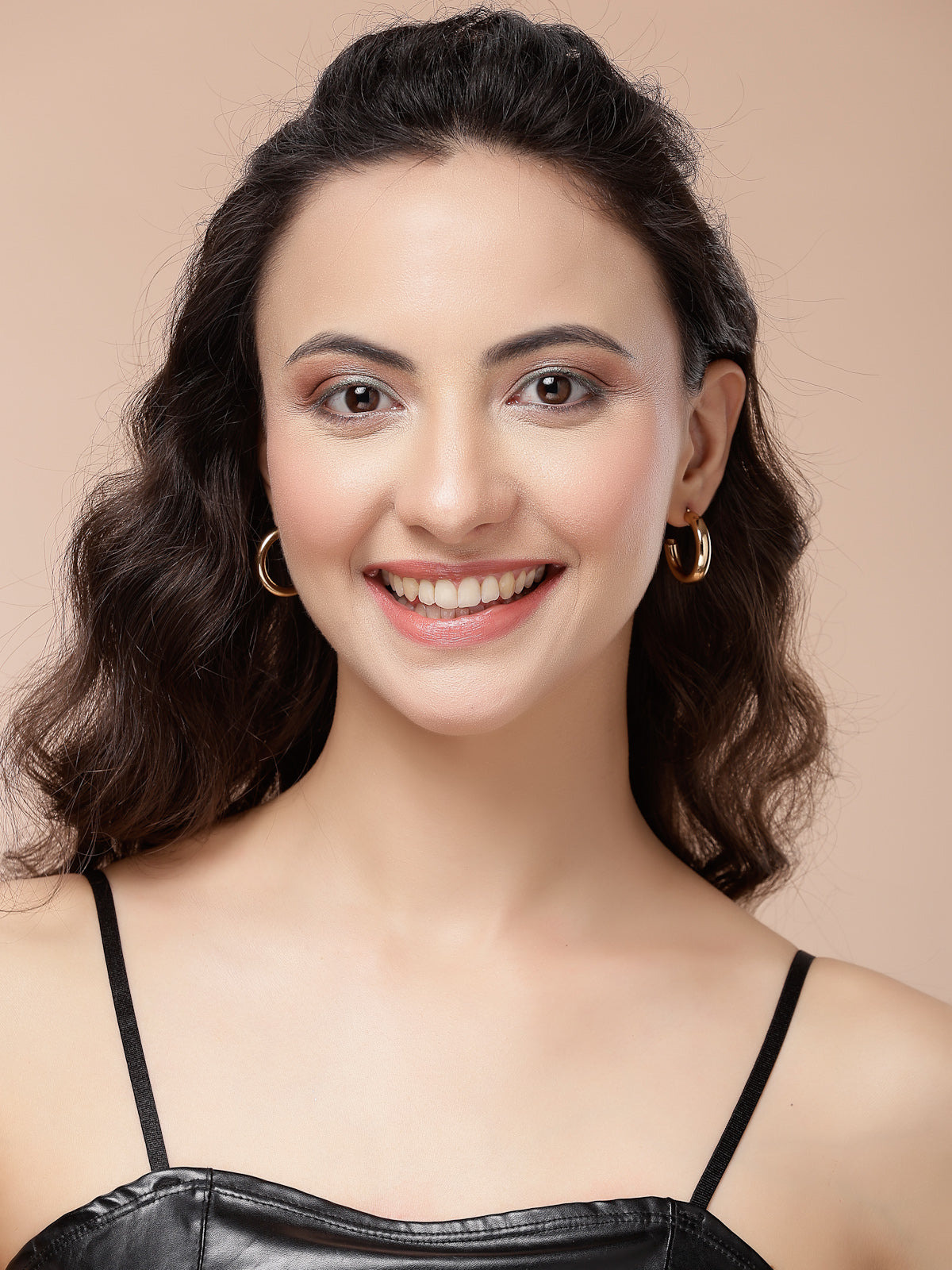 Scintillare By Sukkhi Geometric Fashionable Latest Stylish Gold Plated Pearls Studded Trendy Hoop Combo Earrings for Women & Girls|Pair of 6|CBE107203