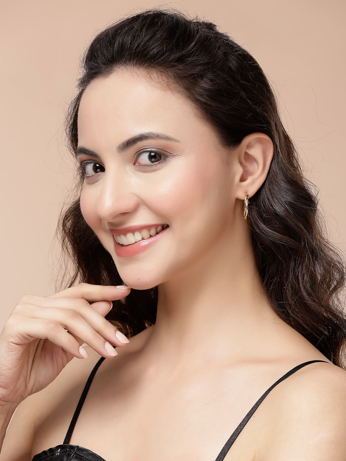 Scintillare By Sukkhi Fashion Forward Gold Plated Pearls Studded Trendy Latest Stylish Hoop Combo Earrings for Women & Girls|Pair of 6|CBE107204
