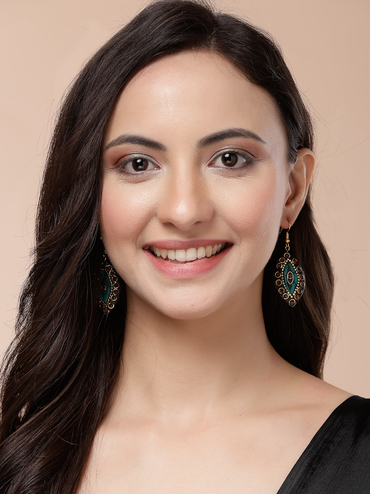 Scintillare By Sukkhi Beautiful Ethnic Tibetan Laac Stylish Gold Plated Drop Earrings for Women & Girls| Combo Earring Pair of 3|CBE107494