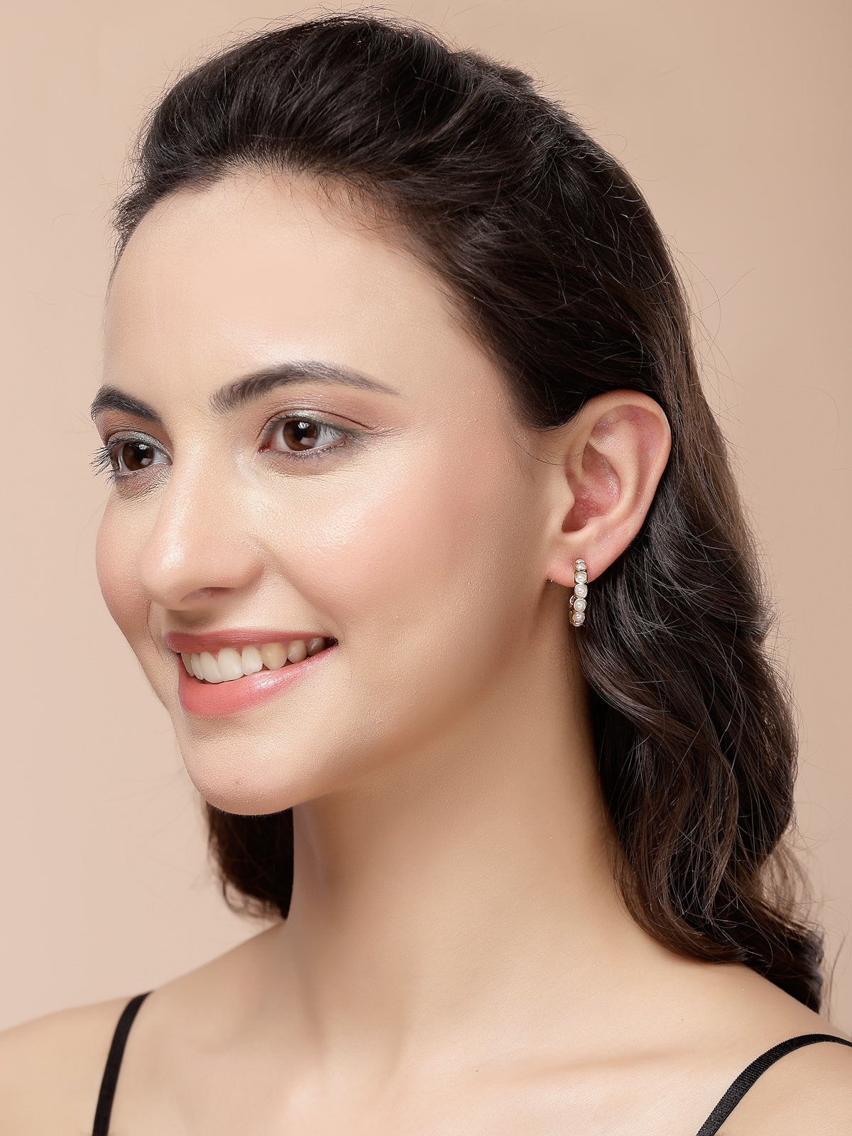 Scintillare By Sukkhi Western Latest Stylish Gold Plated Crystal & Pearls Earrings for Women & Girls|Studs & Hoop Combo Earrings Pair of 20|CBE107499