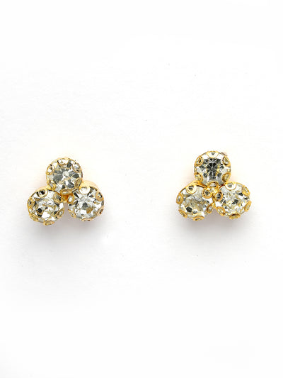 Sukkhi Decorative Crystals Stones Studded Gold Plated Choker Necklace Set with Studs Earrings & Adjustable Bracelet Combo Jewellery Set For Women & Girls|Set of 1|CBMIX106867