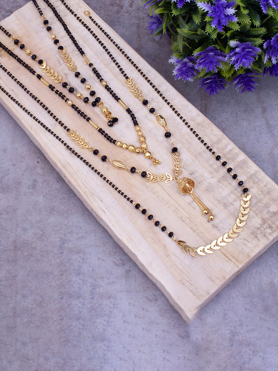 Sukkhi Pleasing Gold Plated Mangalsutra Pendant Combo for Women CBMP100883