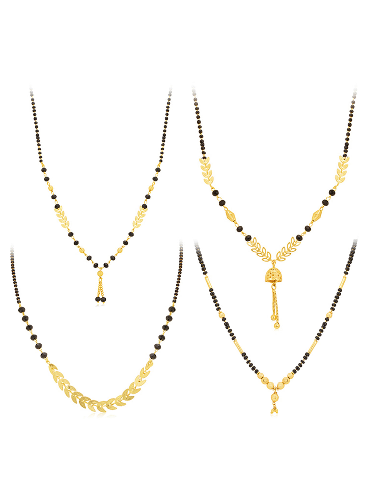 Sukkhi Pleasing Gold Plated Mangalsutra Pendant Combo for Women CBMP100883