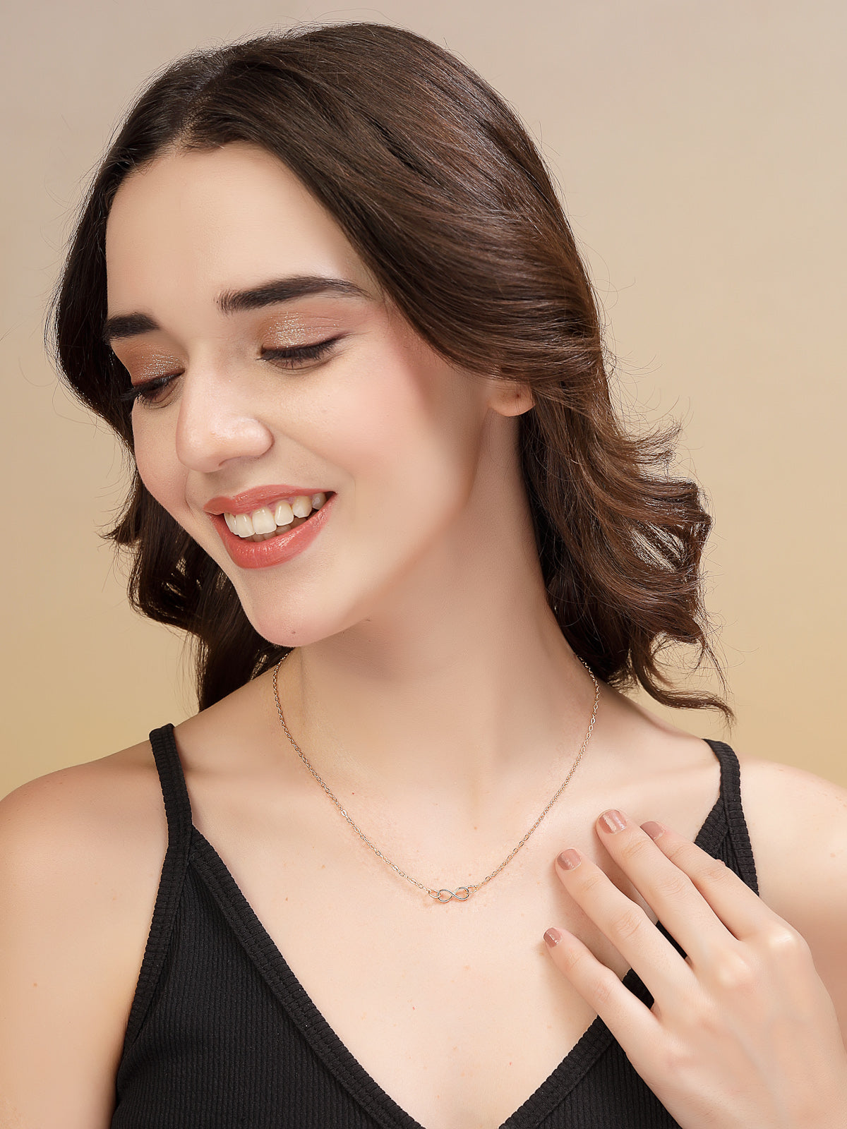 Scintillare by Sukkhi Attractive Rose Gold Plated Crystals Stones Heart & Snake Designs Combo Set Rings for Women & Girls | Combo Set of 6 | Valentine Day Gifts | Boho Midi Stackable Rings|CBR106661