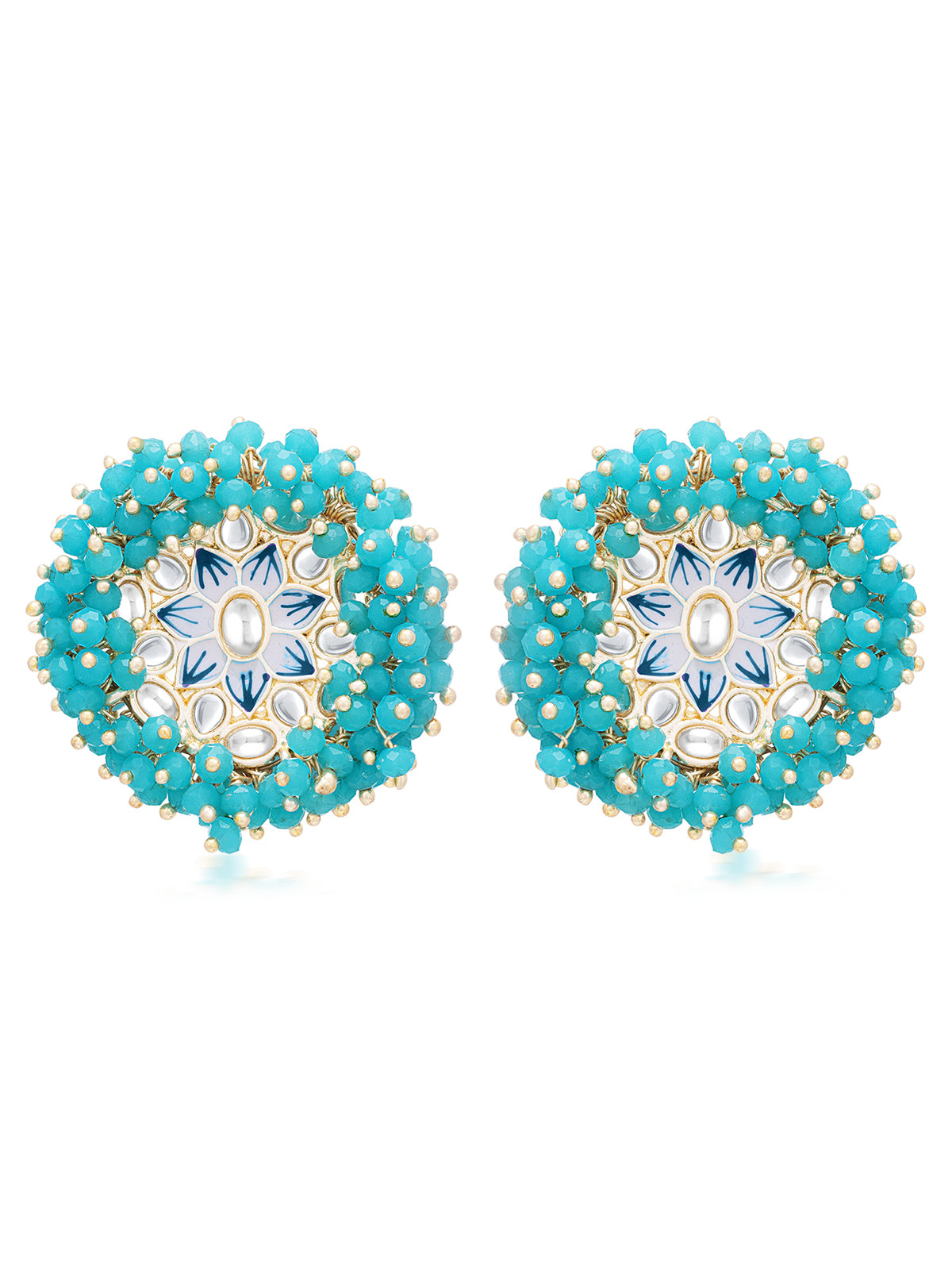 Sukkhi Lavish Floral Gold Plated Stud Earring For Women E103122