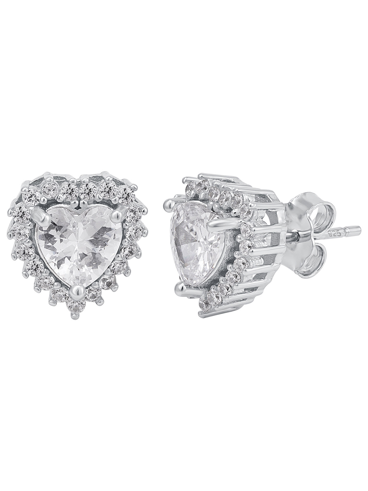 Pissara by Sukkhi Delightful 925 Sterling Silver Cubic Zirconia Earrings For Women And Girls|with Authenticity Certificate, 925 Stamp & 6 Months Warranty E104592