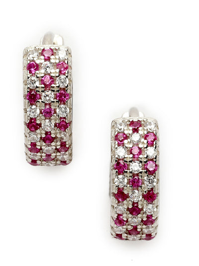 Pissara by Sukkhi Fabulous 925 Sterling Silver Round Shaped Cubic Zirconia Hoop Earrings For Women & Girls|with Authenticity Certificate, 925 Stamp & 6 Months Warranty E105093