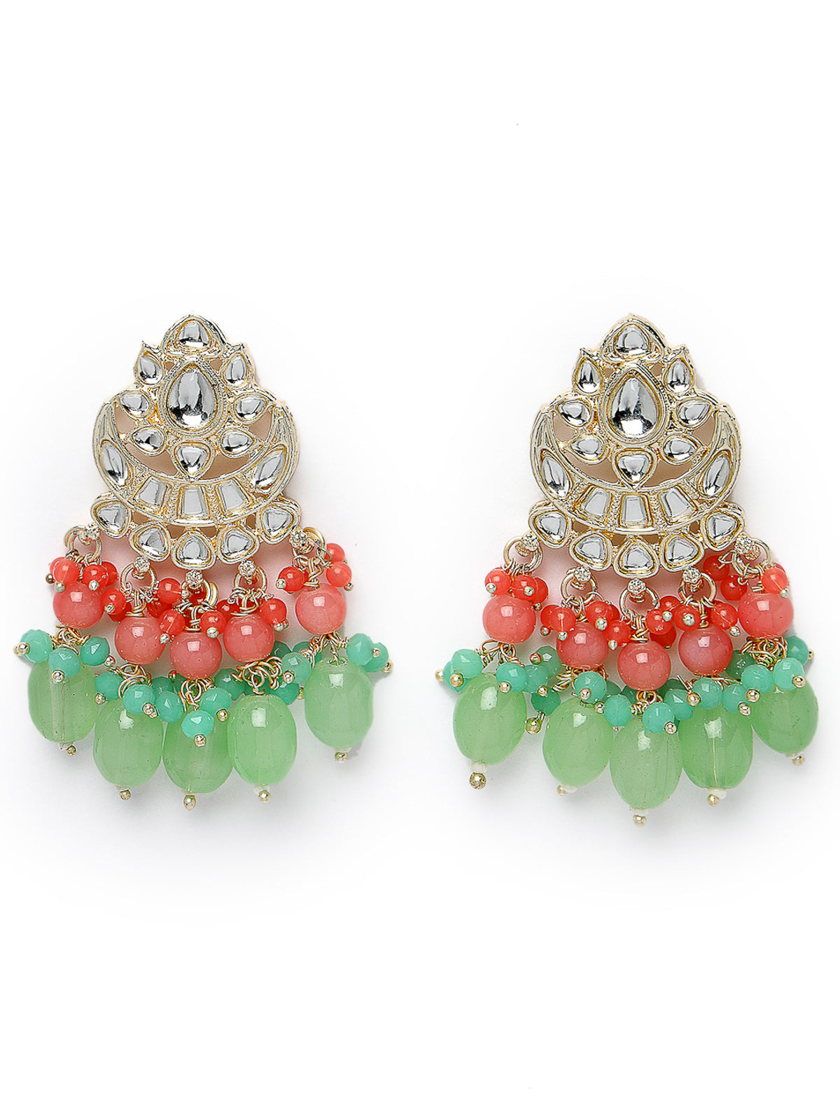 Studio Sukkhi Ethnic Gold Plated Kundan Studded Multicolor Dangle & Drop Earrings For Women And Girls E105778