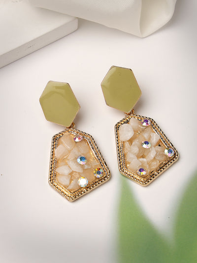 Scintillare by Sukkhi Decorative Stylish Gold Plated Crystals Stones Studded Hoop Earring for Women & Girls Stylish Fashion|Birthday Gift for Girls & Women Anniversary Gift for Wife|E106544