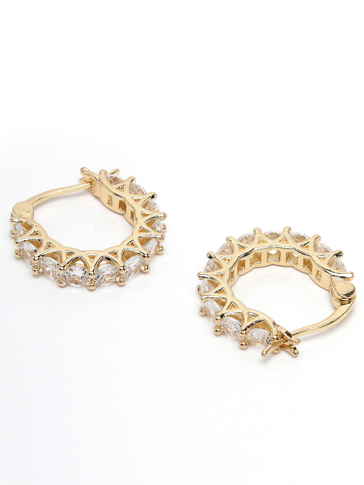 Scintillare by Sukkhi Fancy Fashionable Gold Plated With Crystals Stones Studded Studs Earring for Women & Girls Stylish Fashion|Birthday Gift for Girls & Women Anniversary Gift for Wife|E106546