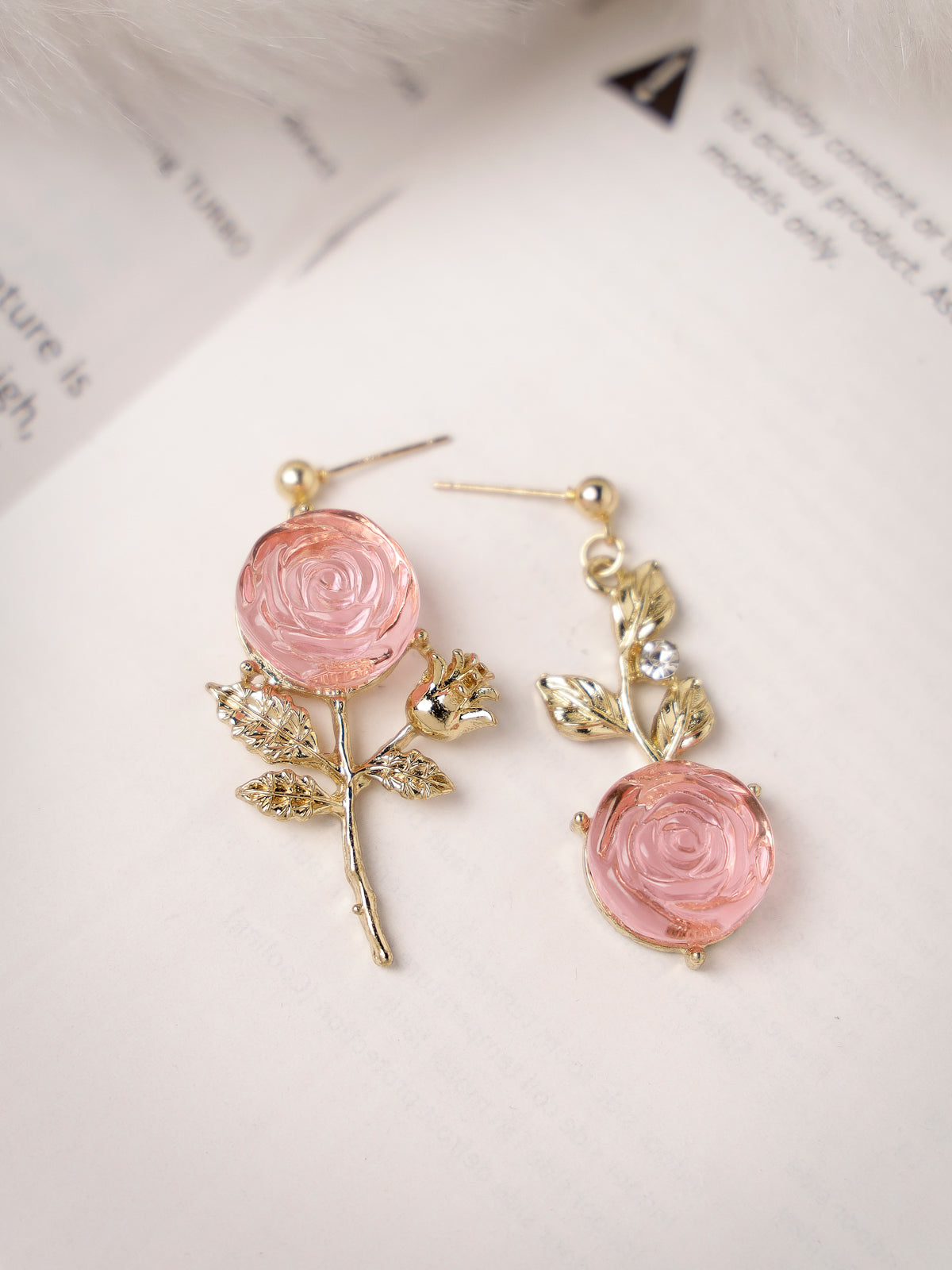 Scintillare by Sukkhi Pretty Pink Floral Gold Plated Crystals Stones Dangler Earring for Women & Girls Stylish Fashion|Birthday Gift for Girls & Women Anniversary Gift for Wife|E106548
