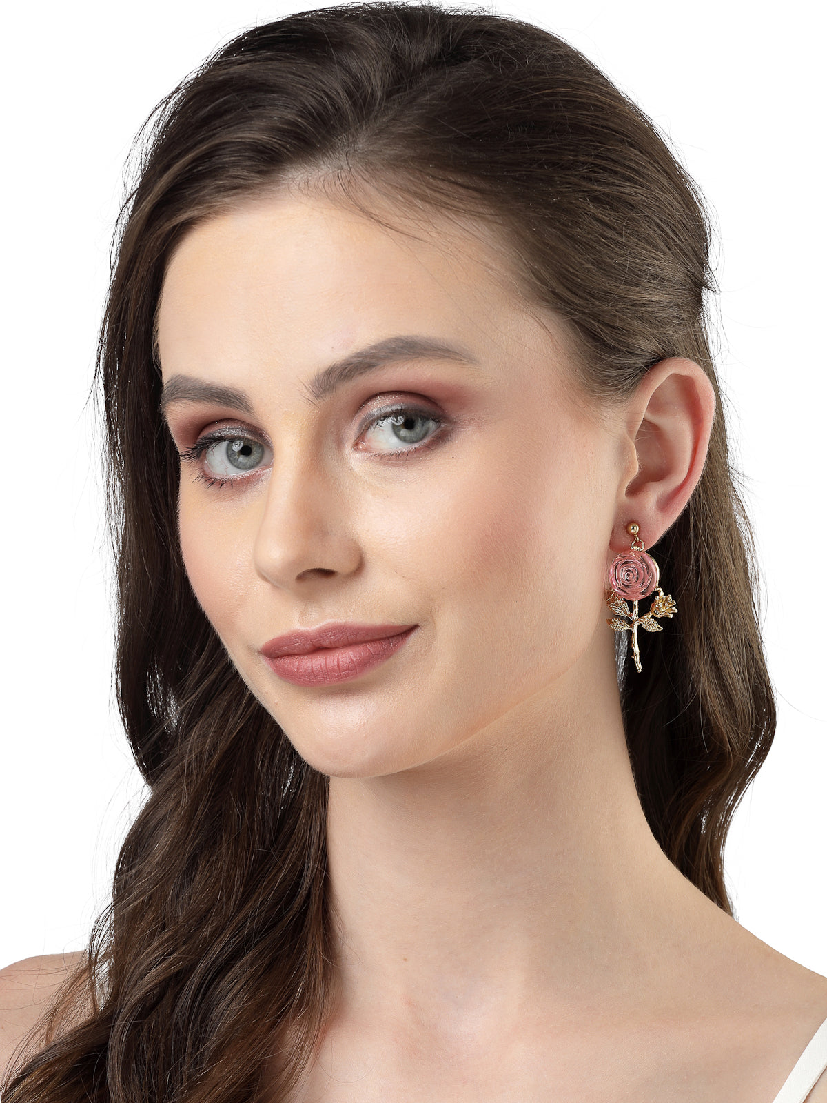 Scintillare by Sukkhi Beautiful Crystals Stones Floral with Gold Plated Western Black Hoop Earring for Women & Girls Stylish Fashion|Birthday Gift for Girls & Women Anniversary Gift for Wife|E106553