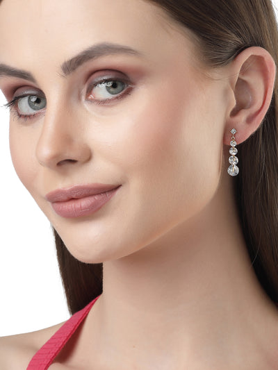 Scintillare by Sukkhi Attractive American Diamonds With Gold Plated Dangler Earring for Women & Girls Stylish Fashion|Birthday Gift for Girls & Women Anniversary Gift for Wife|E106671