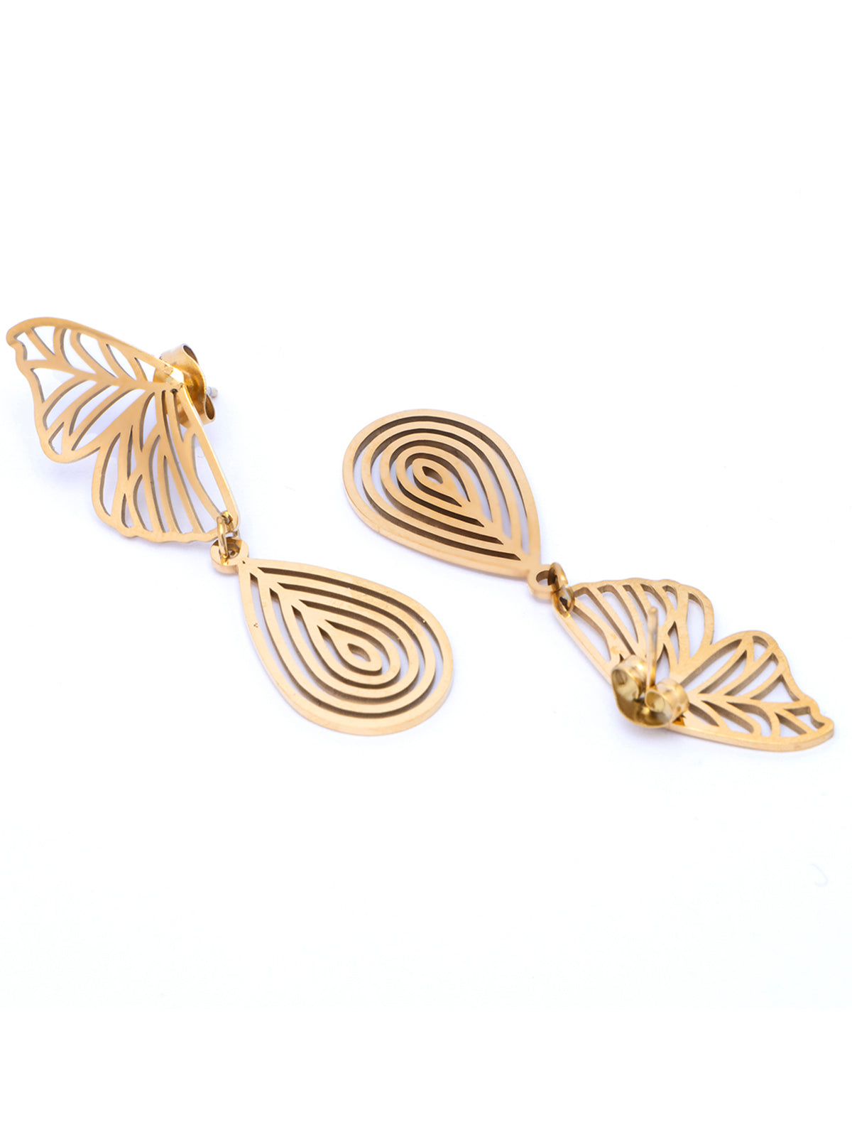 Scintillare By Sukkhi Latest Stylish 18kGold Plated with Stainless Steel Butterfly Dangler Earring Jewellery for Women & Girls|Anti Tarnish Jewellery|Gifts for Wife Girlfriend Mother Sister|E107000