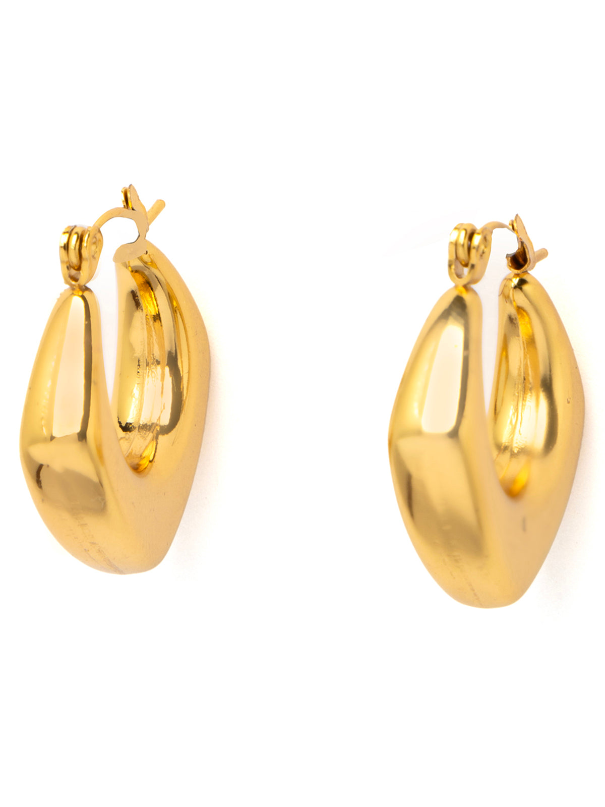 Scintillare By Sukkhi Fashion 18Gold Plated with Stainless Steel Small Hoop Bali Korean Fashion Earring Jewellery for Women&Girls|Anti Tarnish Jewellery|Gifts for Wife Girlfriend Mother Sister|E107038