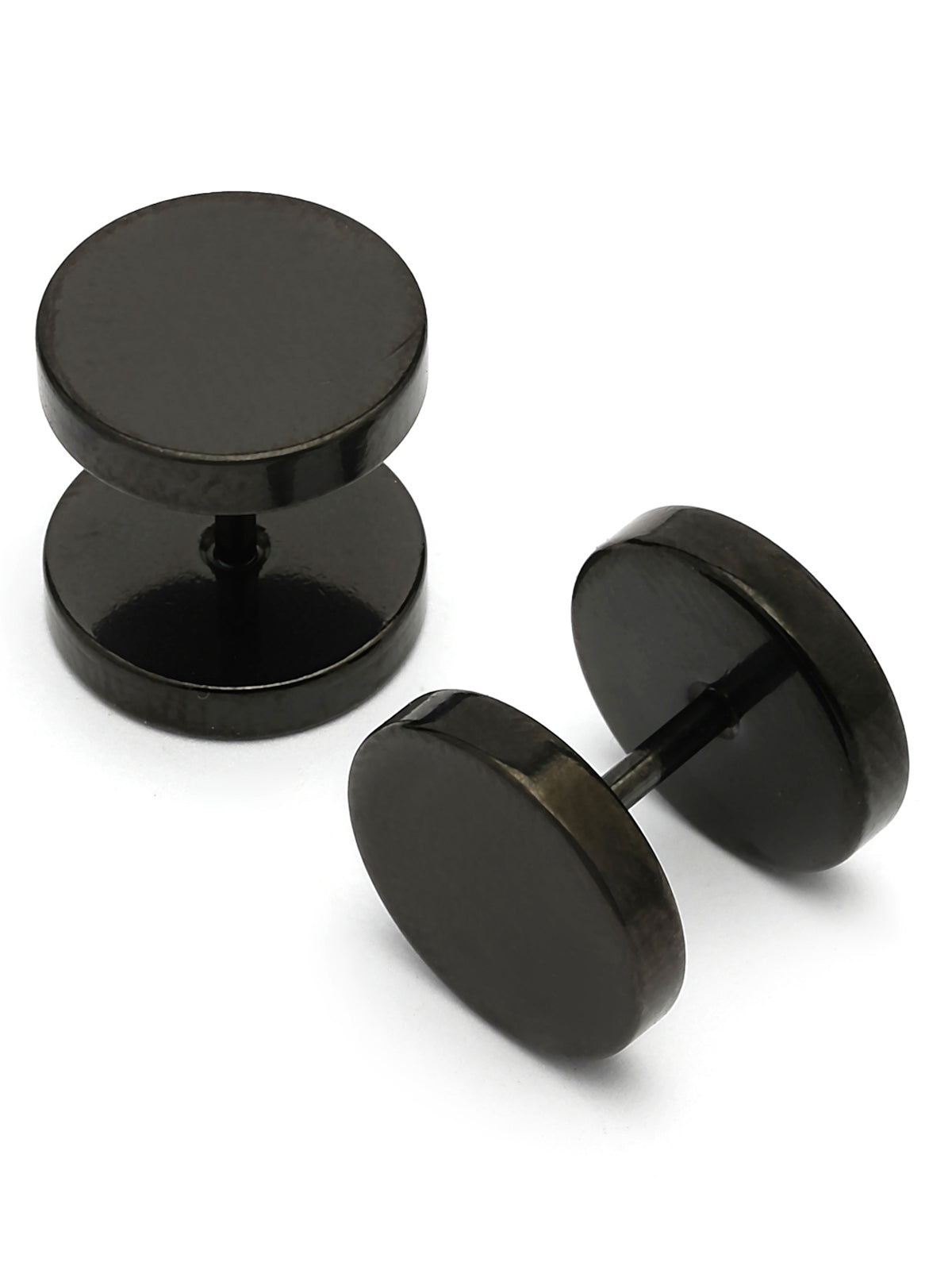 Scintillare By Sukkhi Superman Stylish Stainless Steel Black Studs Earrings for Men & Boys|Earrings for Women|Pair of 1|Gift for Anniversary Birthday|E107237