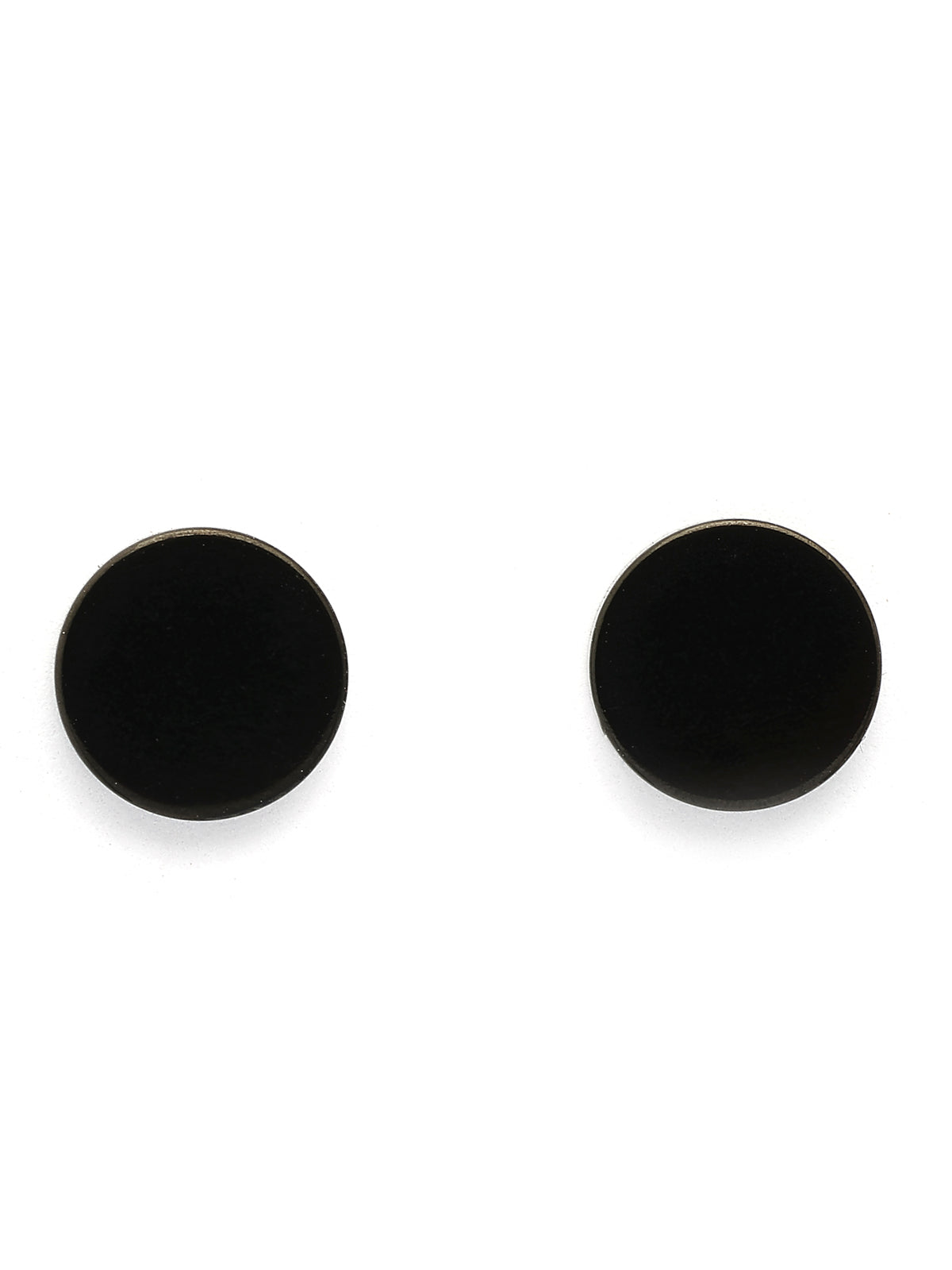 Scintillare By Sukkhi Superman Stylish Stainless Steel Black Studs Earrings for Men & Boys|Earrings for Women|Pair of 1|Gift for Anniversary Birthday|E107237