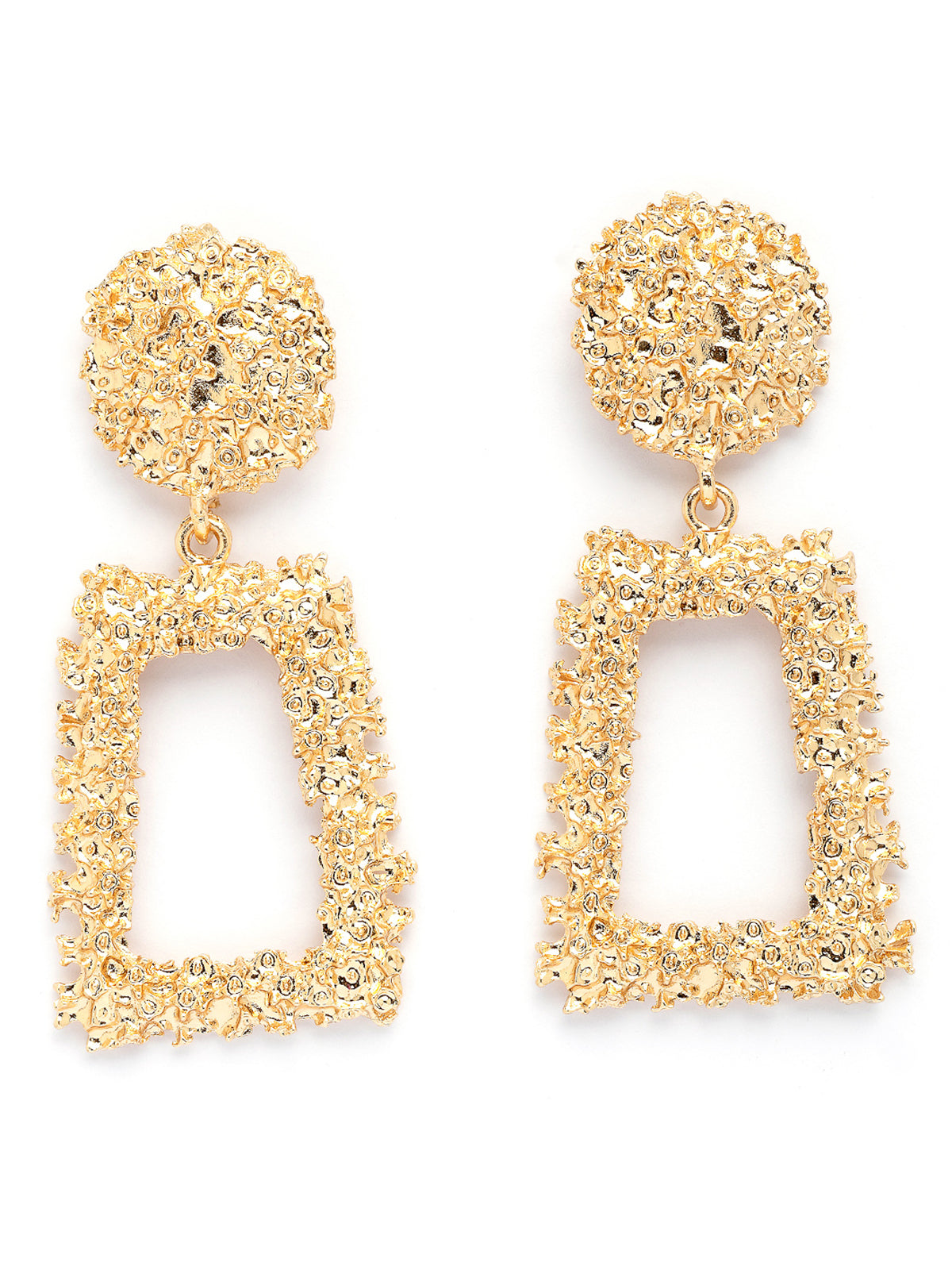 Snictillare By Sukkhi Celebrity Inspired Crystal Handmade Gold Plated Golden Dangle Earrings For Women & Girls|Pair of 1|Jewellery Gifts for Wife Girlfriend Mother Sister|E107249