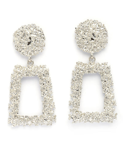 Snictillare By Sukkhi Celebrity Inspired Crystal Handmade Rhodium Plated Silver Dangle Earrings For Women & Girls|Pair of 1|Jewellery Gifts for Wife Girlfriend Mother Sister|E107250