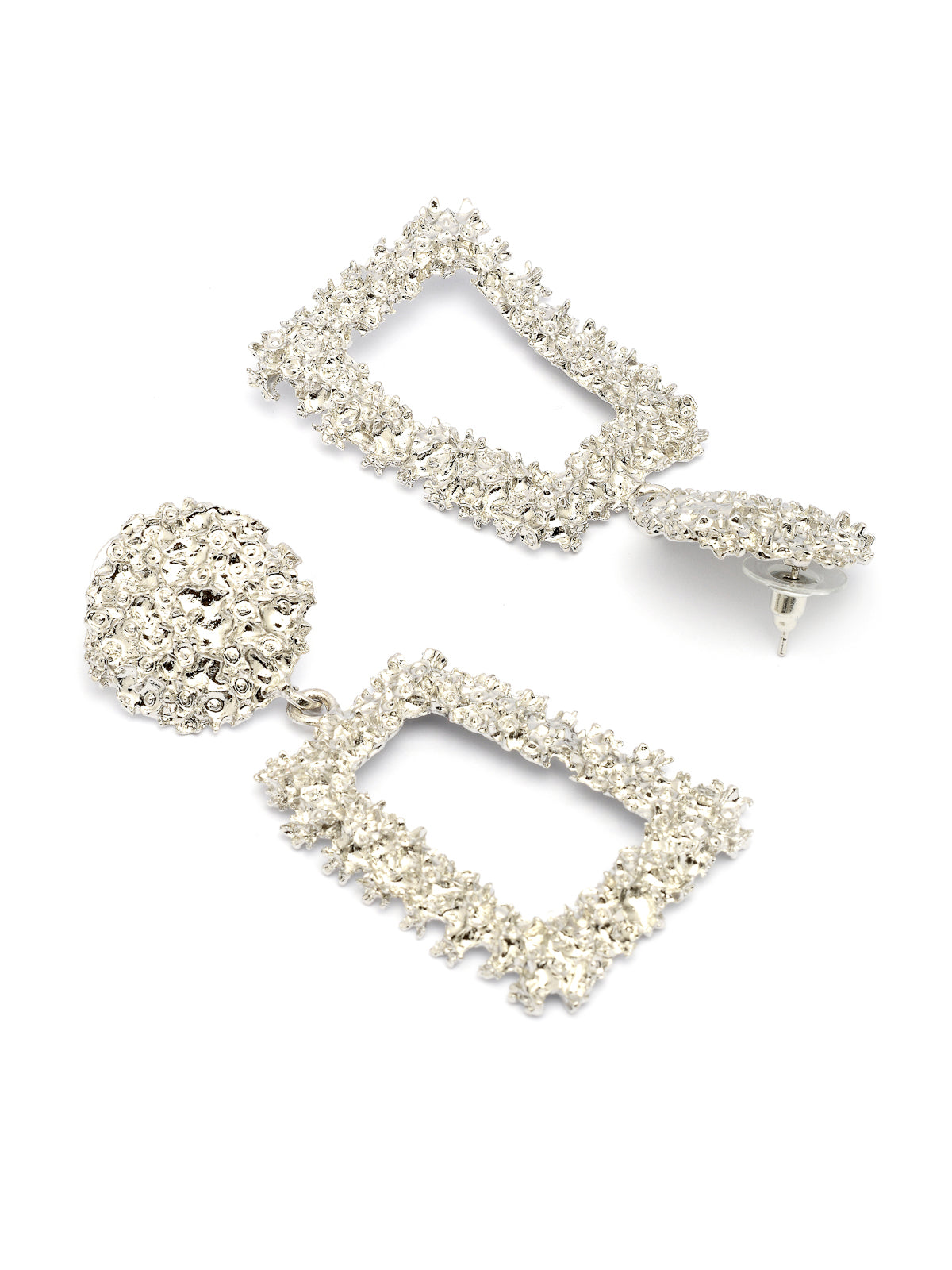 Snictillare By Sukkhi Celebrity Inspired Crystal Handmade Rhodium Plated Silver Dangle Earrings For Women & Girls|Pair of 1|Jewellery Gifts for Wife Girlfriend Mother Sister|E107250