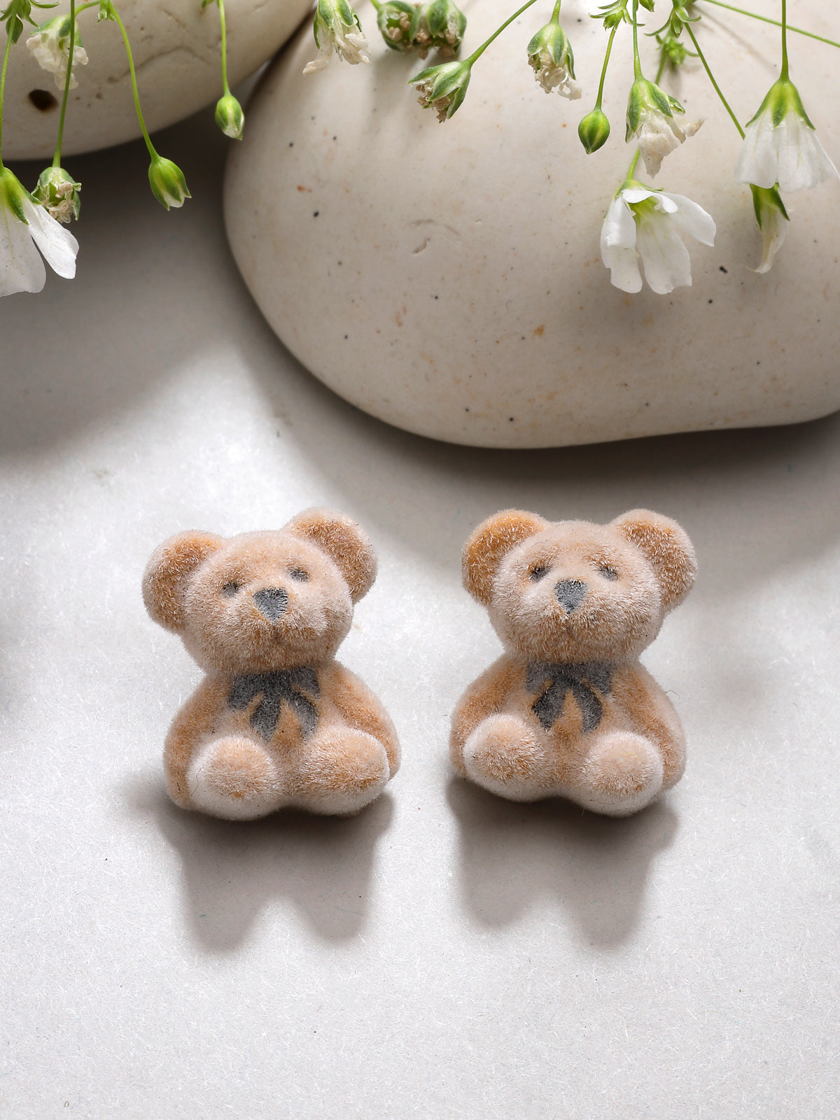 Scintillare By Sukkhi Mini Teddy Bear Stylish Light Brown Studs Earrings for Women & Girls|Birthday Gift for girls and women Anniversary Gift for Wife|Pair of 1|Jewellery Gifts for Wife Girlfriend Mother Sister|E107276