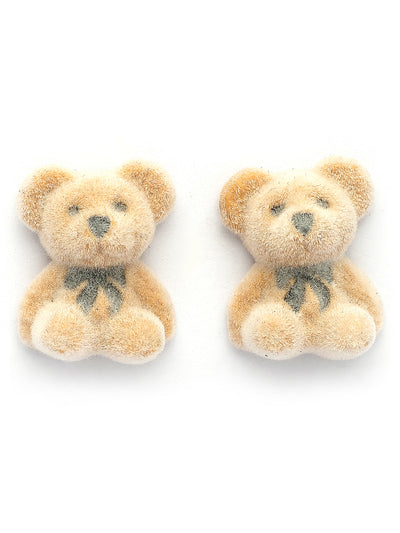 Scintillare By Sukkhi Mini Teddy Bear Stylish Light Brown Studs Earrings for Women & Girls|Birthday Gift for girls and women Anniversary Gift for Wife|Pair of 1|Jewellery Gifts for Wife Girlfriend Mother Sister|E107276