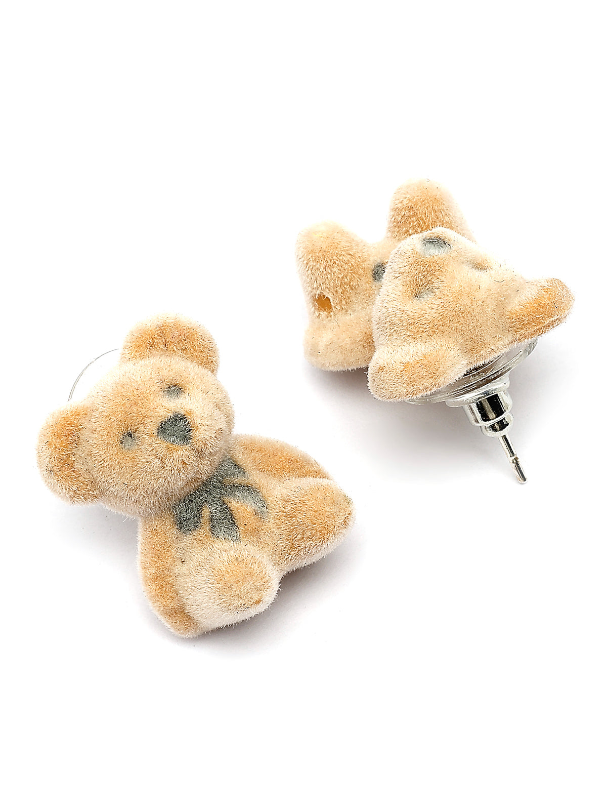 Scintillare By Sukkhi Mini Teddy Bear Stylish Light Brown Studs Earrings for Women & Girls|Birthday Gift for girls and women Anniversary Gift for Wife|Pair of 1|Jewellery Gifts for Wife Girlfriend Mother Sister|E107276