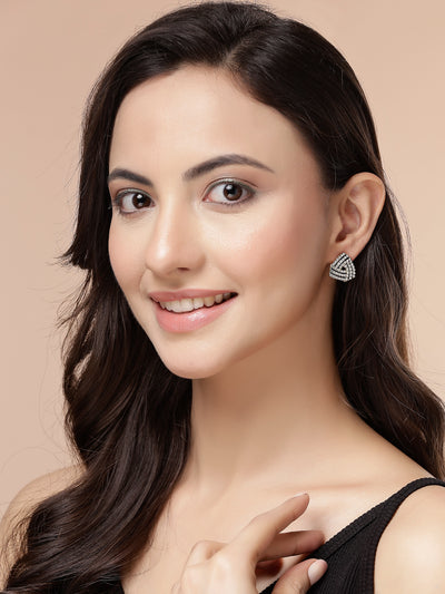 Scintillare By Sukkhi Fashion-Forward Latest Stylish Gold Plated Crystal Diamond Studded Studs Earrings for Women & Girls|Pair of 1|Gifts for Wife Girlfriend Mother Sister|E107282