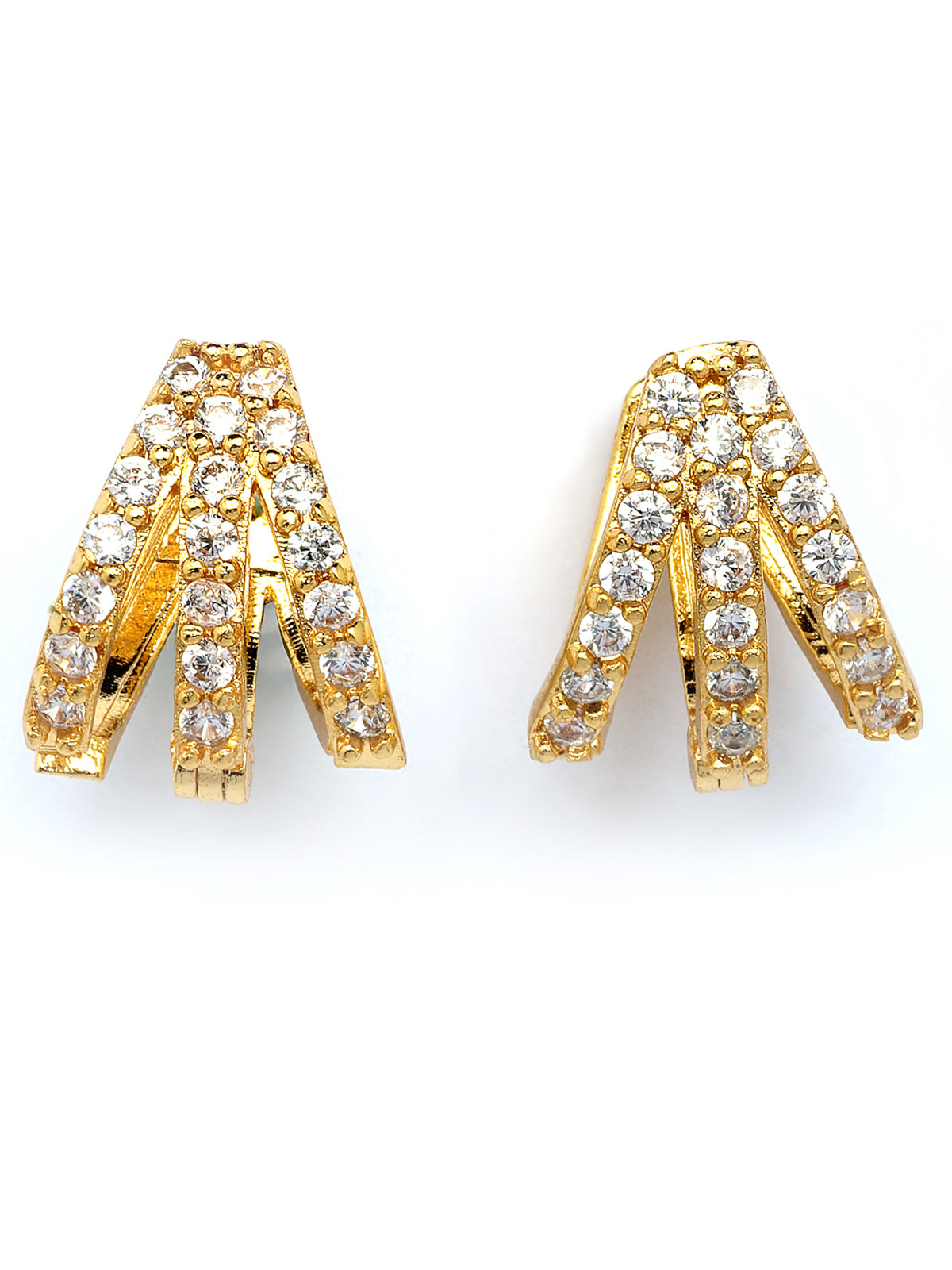 Scintillare By Sukkhi Sparkling Shine AD  Stones with Gold Plated Studs Earrings for Women and Girls|E107503