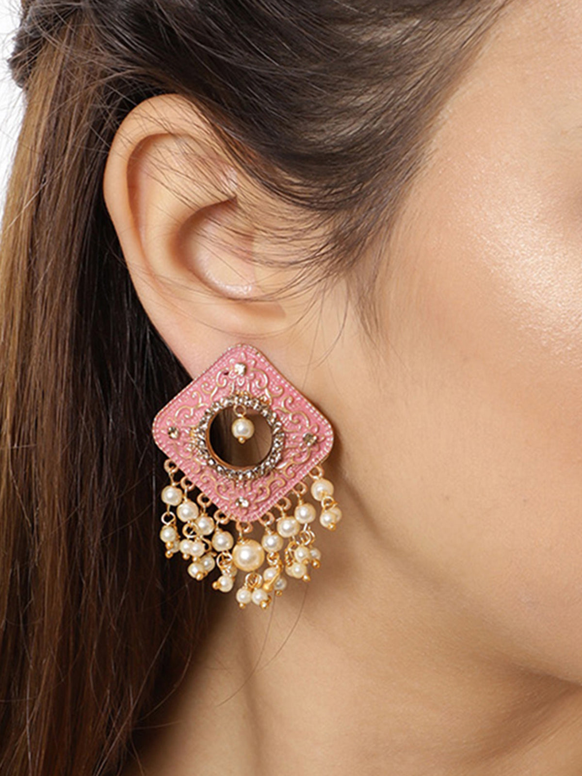 Sukkhi Cluster Mint Collection Gold Plated Earring for Women E78589