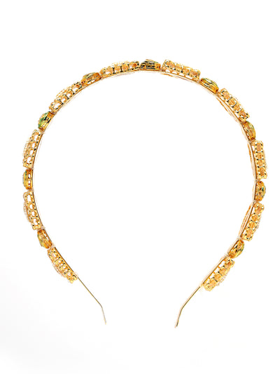 Sukkhi Ethnic Stylish Squear Shaped Gold Plated Kundan Studded With Meenakari Work Hair Band Matha Patti, Sheesh Patti, Hair Accessories Jewellery For Women & Girls | Pack of 1|HBND106855