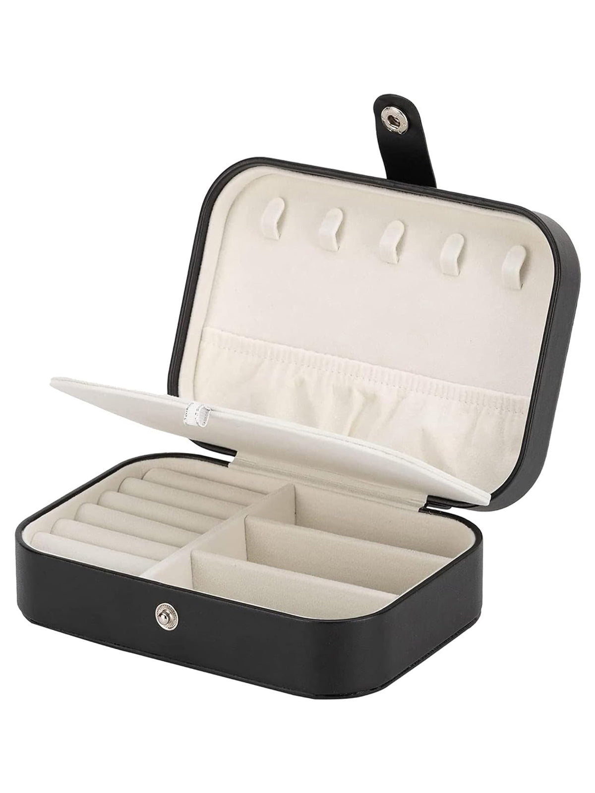 Scintillare By Sukkhi Jewellery Organiser MultiLayer PU Leather Portable Storage Box Case with Dividers Container for Rings, Earrings, Necklace Home Organizer JB107105