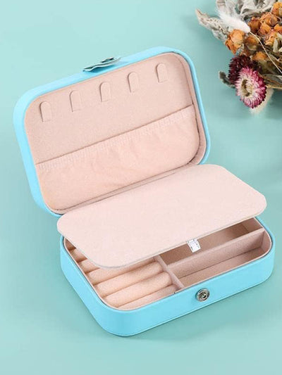 Scintillare By Sukkhi Jewellery Organiser MultiLayer PU Leather Portable Storage Box Case with Dividers Container for Rings, Earrings, Necklace Home Organizer JB107106