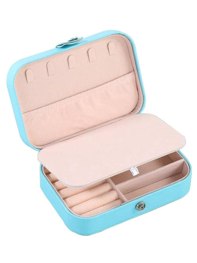 Scintillare By Sukkhi Jewellery Organiser MultiLayer PU Leather Portable Storage Box Case with Dividers Container for Rings, Earrings, Necklace Home Organizer JB107106