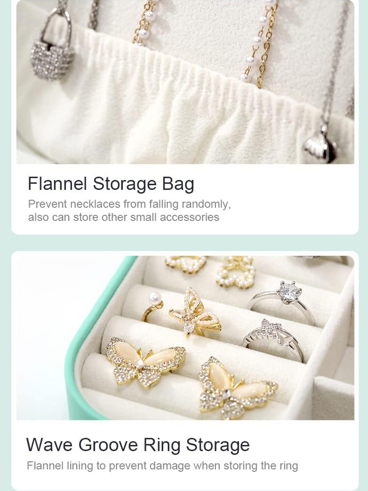 Scintillare By Sukkhi Jewellery Organiser MultiLayer PU Leather Portable Storage Box Case with Dividers Container for Rings, Earrings, Necklace Home Organizer JB107106