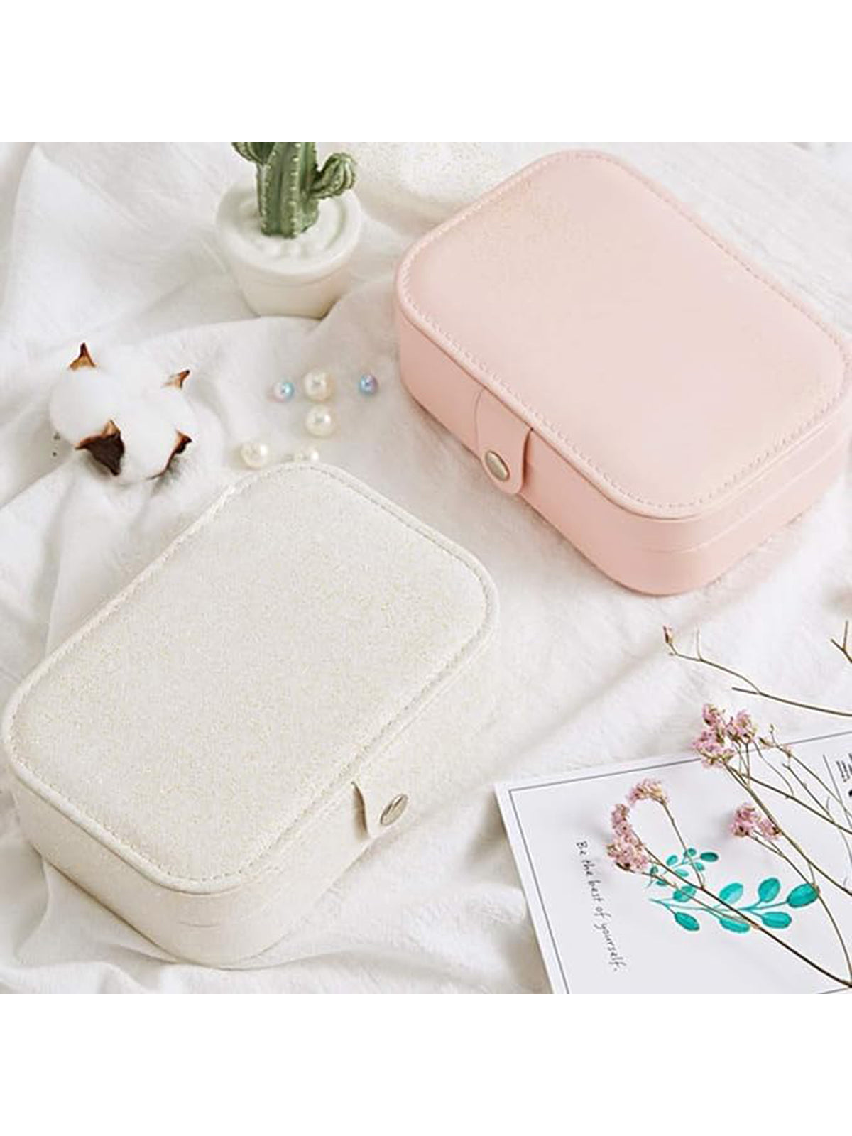 Scintillare By Sukkhi Fashion Jewellery Organisers Box PU Leather Storage Case for Rings, Earrings, Necklace Jewelry Organizer for Women Travel JB107107
