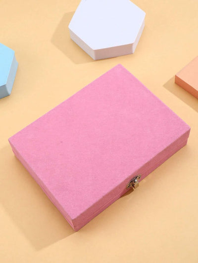 Scintillare By Sukkhi Jewellery Box Jewellery Organiser Box Velvet Clear Lid Jewelry Organizer, Ring Earring Bracelets Jewelry Storage Case, Portable Jewelry Box for Girls Women JB107112