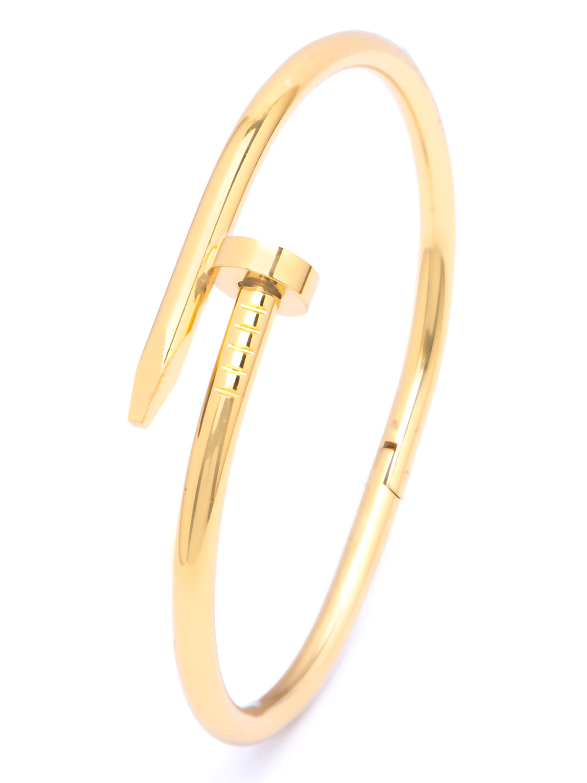 Scintillare By Sukkhi Modern Fashionable Gold Plated with Stainless Steel Openable Kada Bracelet Jewellery for Women & Girls|Anti Tarnish Jewellery|Gifts for Wife Girlfriend Mother Sister|K107049