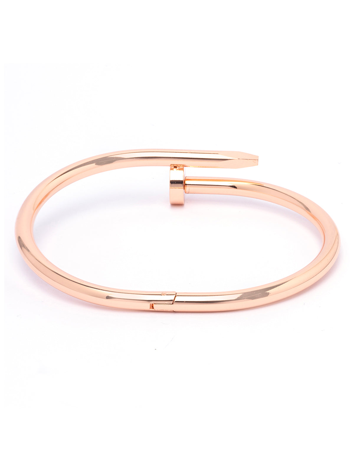 Scintillare By Sukkhi Modern Fashionable Rose Gold Plated with Stainless Steel Openable Kada Bracelet Jewellery for Women & Girls|Anti Tarnish Jewellery|Gifts for Wife Girlfriend Mother Sister|K107050