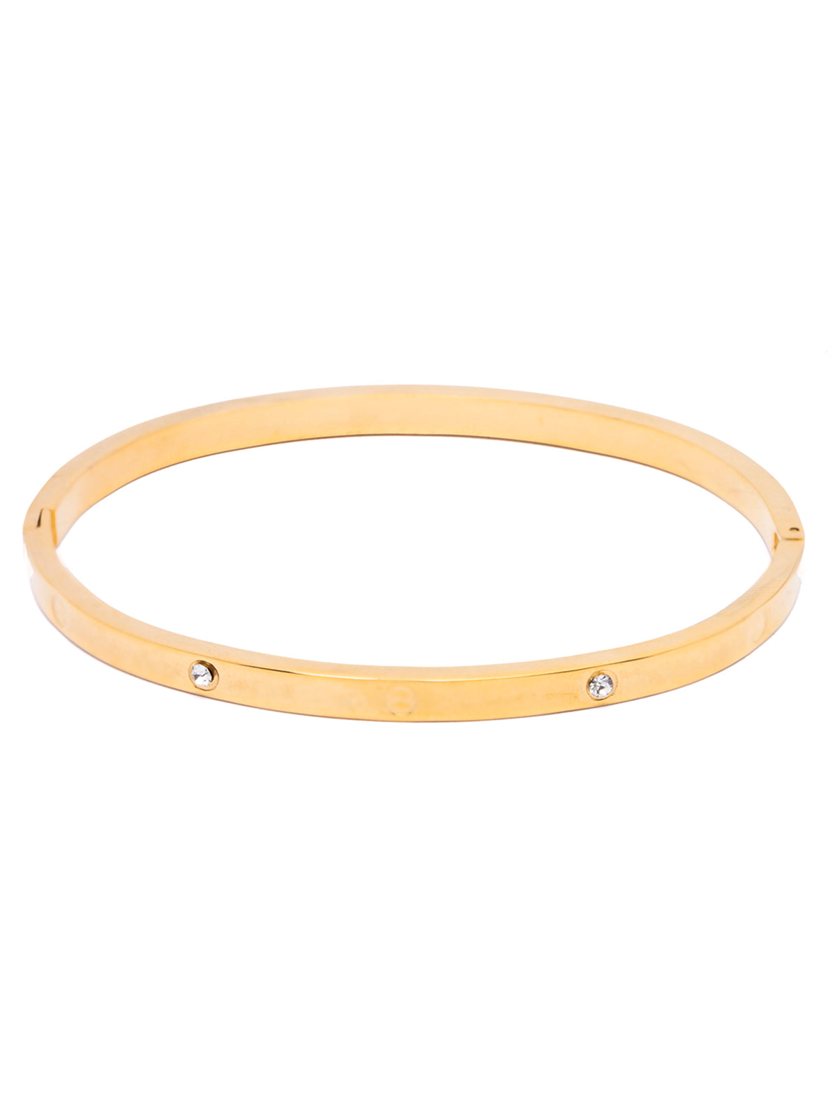Scintillare By Sukkhi Gold Plated with Stainless Steel & Crystal Stone Openable Kada Bracelet Combo Jewellery for Women & Girls|Anti Tarnish Jewellery|Gift for Wife Girlfriend Mother Sister|K107061