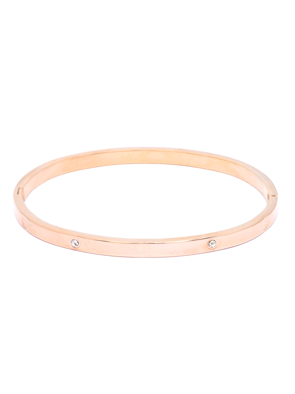 Scintillare By Sukkhi Rose Gold Plated with Stainless Steel & Crystal Stone Openable Kada Bracelet Combo Jewellery for Women&Girls|Anti Tarnish Jewellery|Gift for Wife Girlfriend Mother Sister|K107062