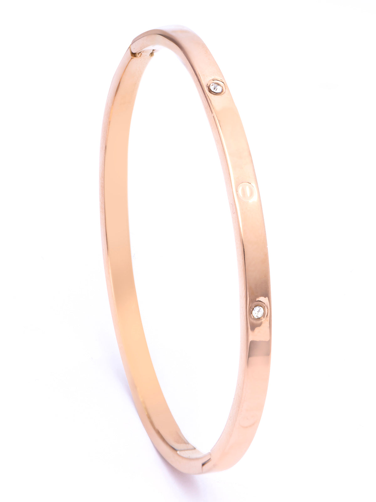 Scintillare By Sukkhi Rose Gold Plated with Stainless Steel & Crystal Stone Openable Kada Bracelet Combo Jewellery for Women&Girls|Anti Tarnish Jewellery|Gift for Wife Girlfriend Mother Sister|K107062