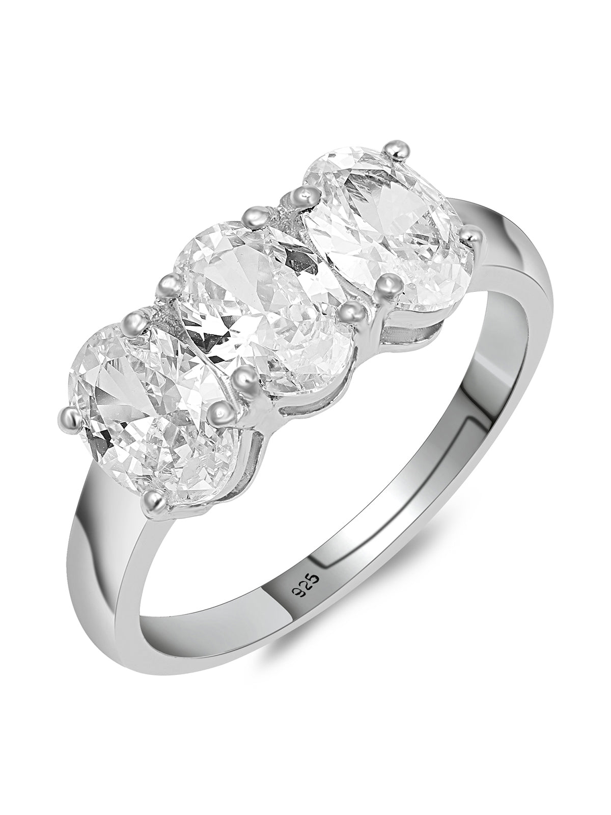 Pissara by Sukkhi Eye 925 Sterling Silver Cubic Zirconia Finger Ring For Women And Girls|with Authenticity Certificate, 925 Stamp & 6 Months Warranty LR104649