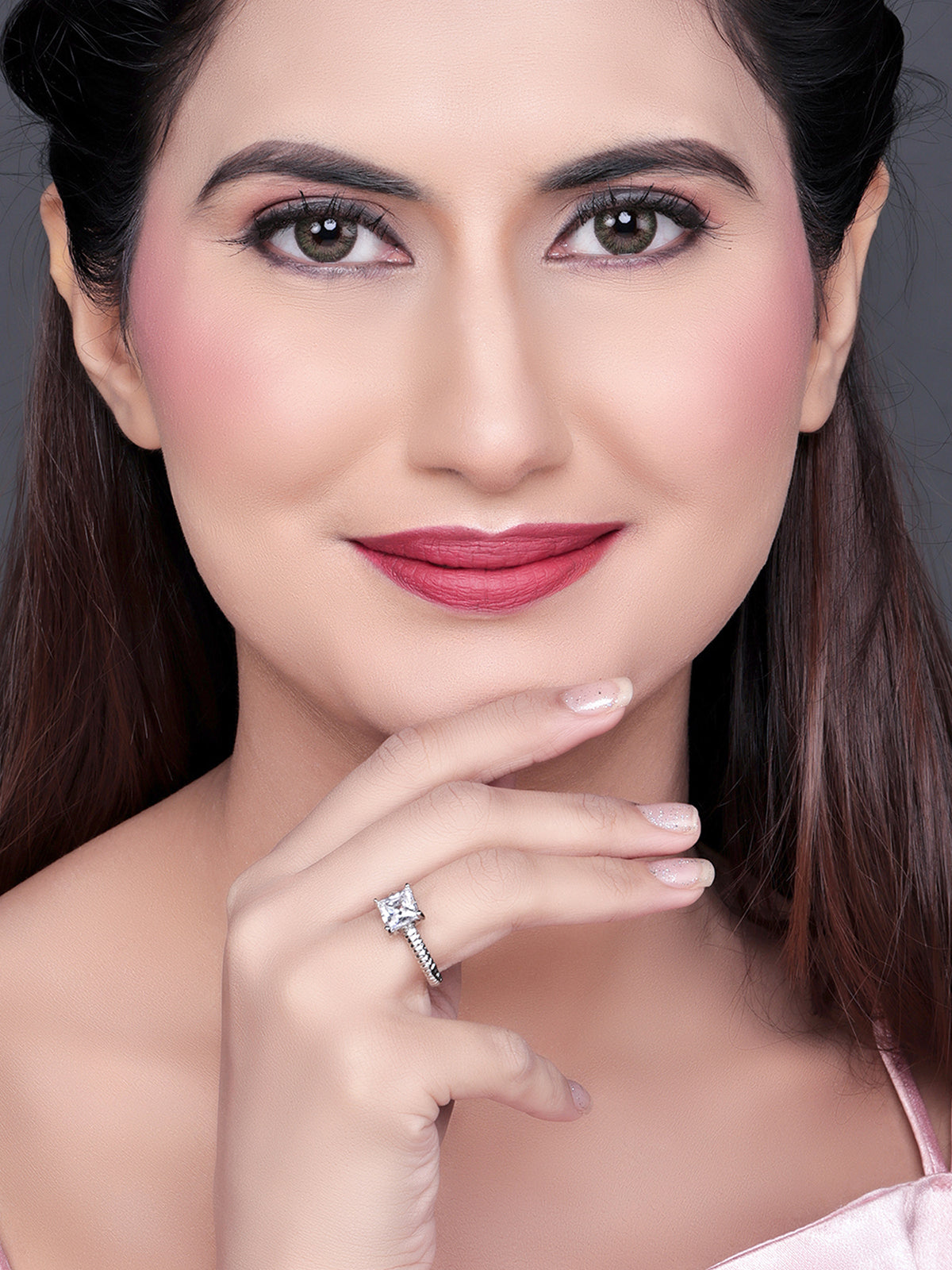 Pissara by Sukkhi Fancy 925 Sterling Silver Cubic Zirconia Finger Ring For Women And Girls|with Authenticity Certificate, 925 Stamp & 6 Months Warranty LR104660