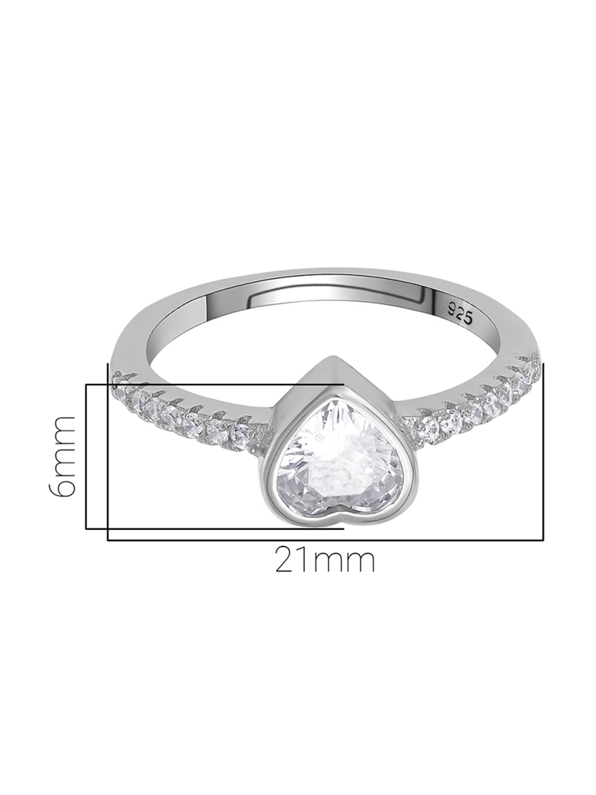 Pissara by Sukkhi Floral 925 Sterling Silver Cubic Zirconia Finger Ring For Women And Girls|with Authenticity Certificate, 925 Stamp & 6 Months Warranty LR104671