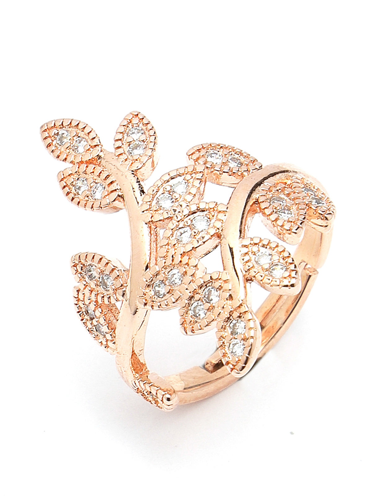 Scintillare by Sukkhi Iconic Gold Plated Adjustable Statement Finger Rings for Women & Girls | | Gifts Collection|LR106710