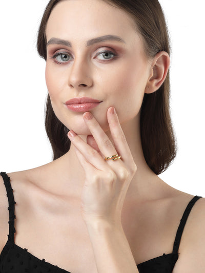 Scintillare by Sukkhi Dramatic Rhodium Plated Silver Solitaire American Diamonds Studded Finger Ring for Women & Girls | Valentine Gifts Collection|LR106715